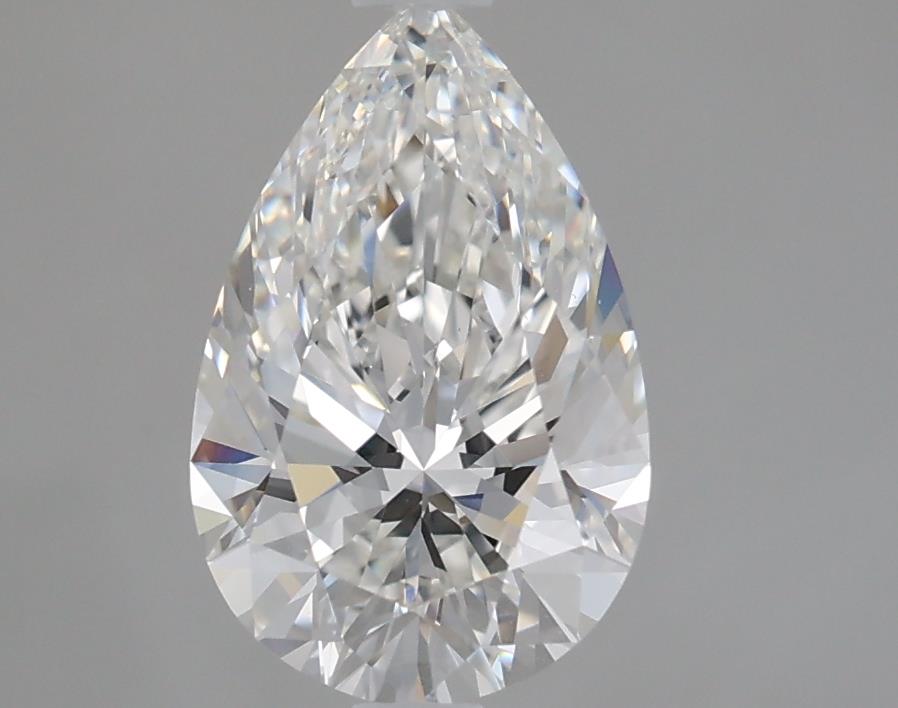 1.89 Carat Pear Lab Diamond with  Cut Diamond in 14KT  view 1
