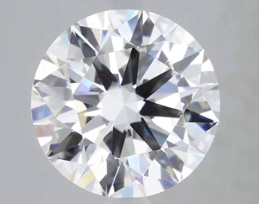 2.74 Carat Round Lab Diamond with  Cut Diamond in 14KT  view 1
