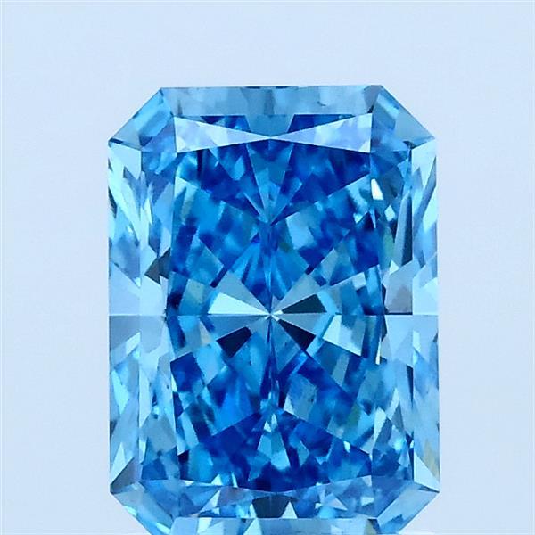 1.5 Carat Radiant Lab Diamond with  Cut Diamond in 14KT  view 1
