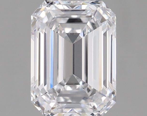1.12 Carat Emerald Lab Diamond with  Cut Diamond in 14KT  view 1
