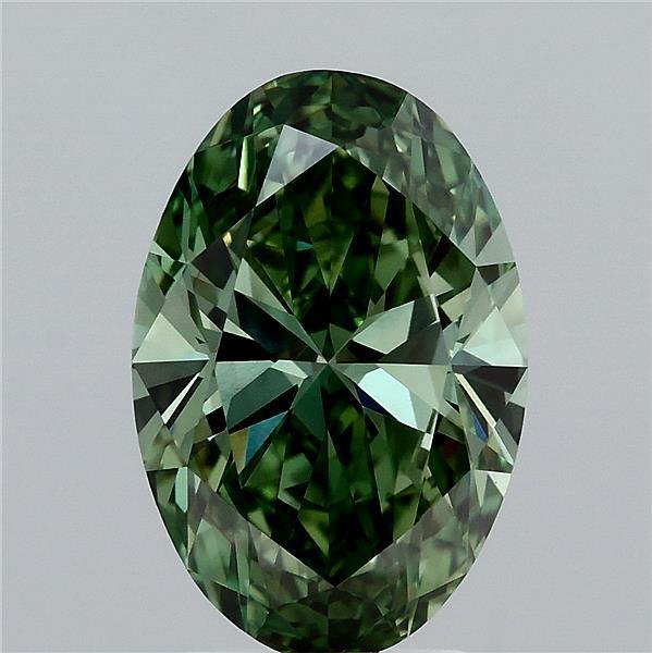 3.0 Carat Oval Lab Diamond with  Cut Diamond in 14KT  view 1
