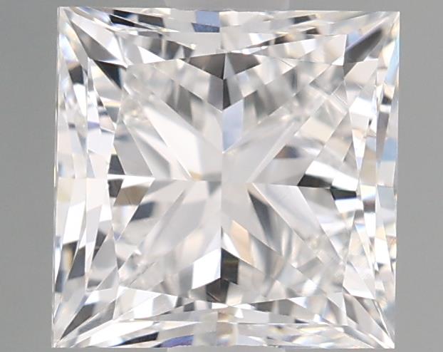 1.5 Carat Princess Lab Diamond with  Cut Diamond in 14KT  view 1
