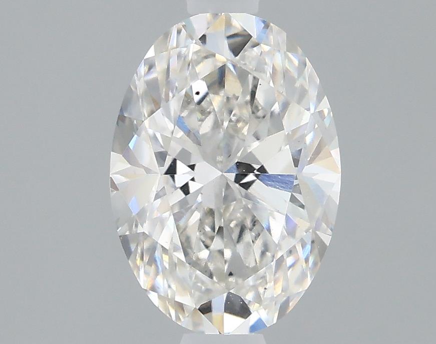 1.23 Carat Oval Lab Diamond with  Cut Diamond in 14KT  view 1
