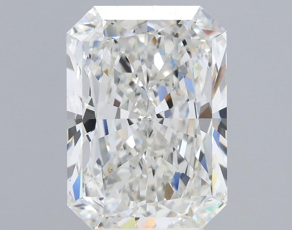 5.08 Carat Radiant Lab Diamond with  Cut Diamond in 14KT  view 1
