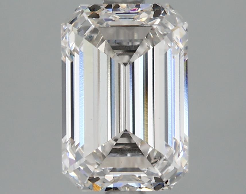 2.5 Carat Emerald Lab Diamond with  Cut Diamond in 14KT  view 1
