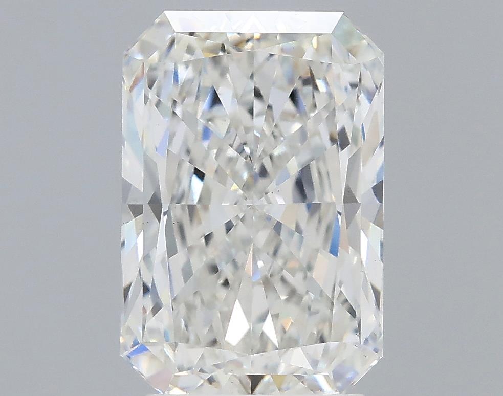 3.1 Carat Radiant Lab Diamond with  Cut Diamond in 14KT  view 1
