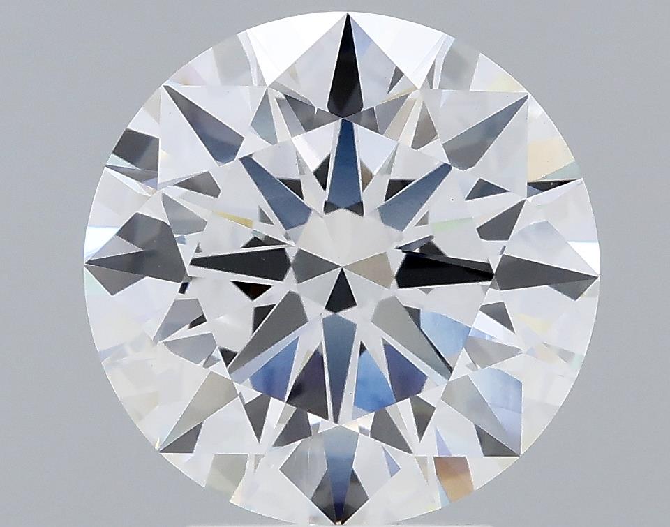 3.73 Carat Round Lab Diamond with  Cut Diamond in 14KT  view 1

