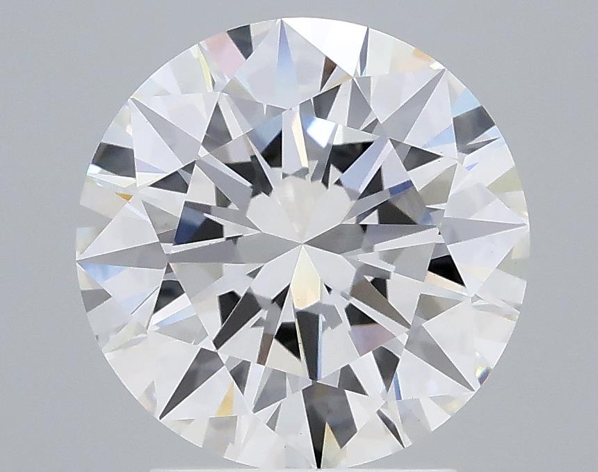 2.61 Carat Round Lab Diamond with  Cut Diamond in 14KT  view 1
