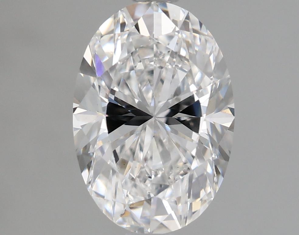 2.0 Carat Oval Lab Diamond with  Cut Diamond in 14KT  view 1
