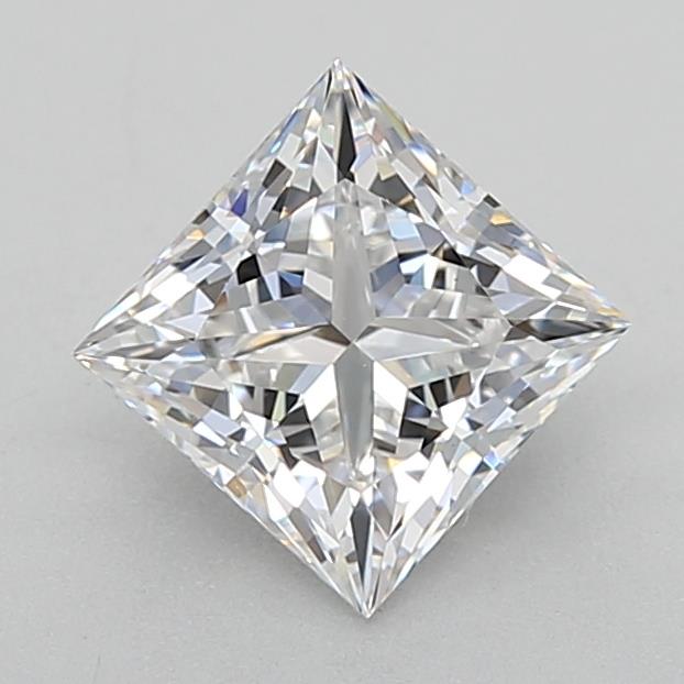 0.91 Carat Princess Lab Diamond & 0.9 Carat Princess Lab Diamond with  Cut Diamond in 14KT  view 1
