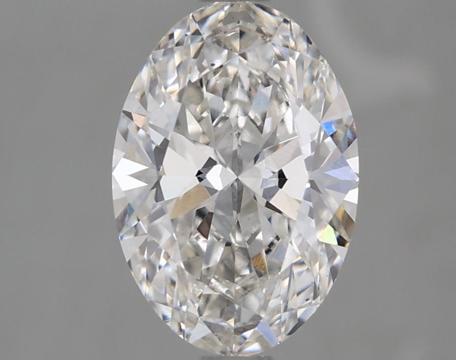 1.82 Carat Oval Lab Diamond with  Cut Diamond in 14KT  view 1
