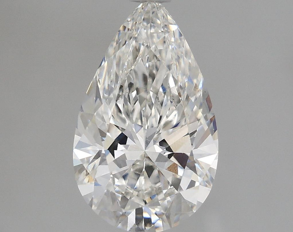 1.83 Carat Pear Lab Diamond with  Cut Diamond in 14KT  view 1
