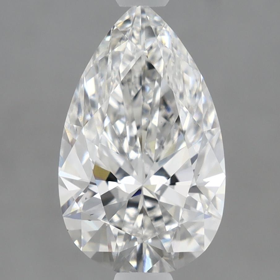2.05 Carat Pear Lab Diamond with  Cut Diamond in 14KT  view 1
