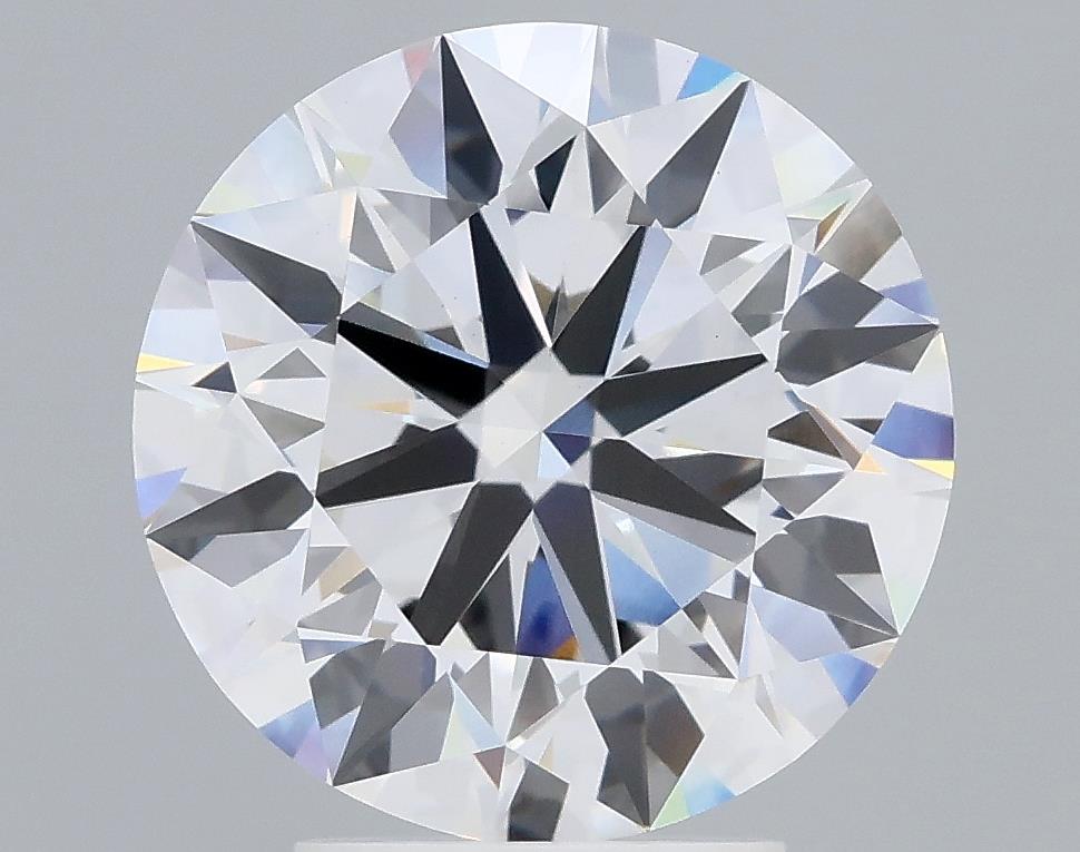 3.82 Carat Round Lab Diamond with  Cut Diamond in 14KT  view 1
