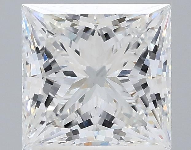 1.59 Carat Princess Lab Diamond with  Cut Diamond in 14KT  view 1
