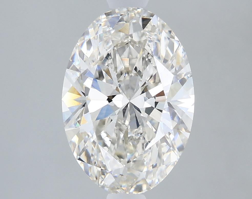 2.18 Carat Oval Lab Diamond with  Cut Diamond in 14KT  view 1
