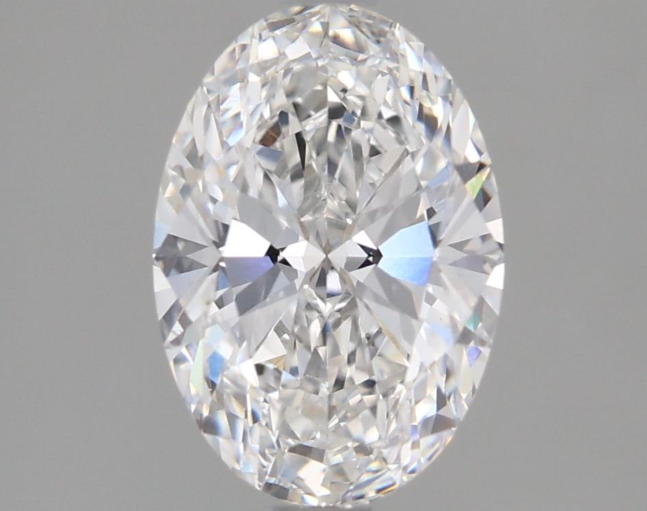 1.67 Carat Oval Lab Diamond with  Cut Diamond in 14KT  view 1
