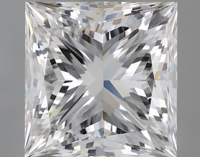 2.0 Carat Princess Lab Diamond with  Cut Diamond in 14KT  view 1
