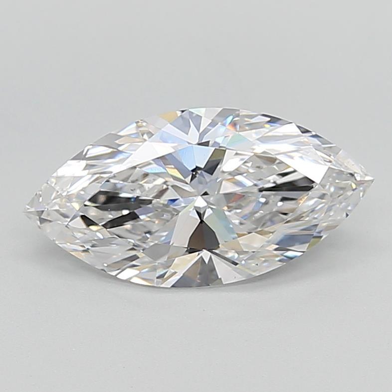 2.0 Carat Marquise Lab Diamond with  Cut Diamond in 14KT  view 1
