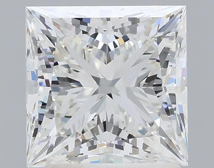 2.22 Carat Princess Lab Diamond with  Cut Diamond in 14KT  view 1
