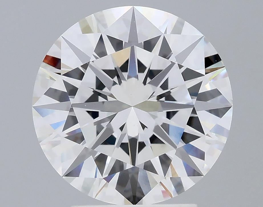 3.2 Carat Round Lab Diamond with  Cut Diamond in 14KT  view 1
