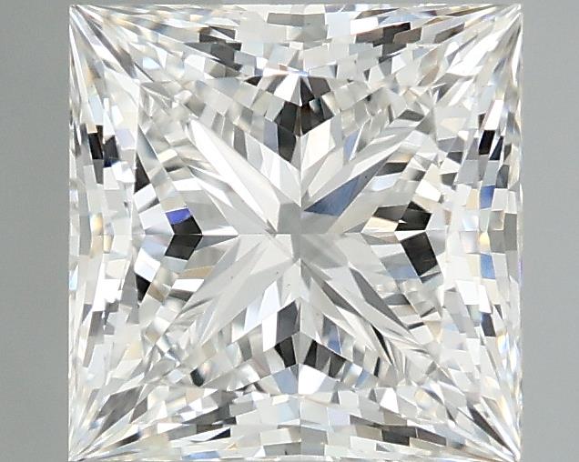 1.91 Carat Princess Lab Diamond with  Cut Diamond in 14KT  view 1
