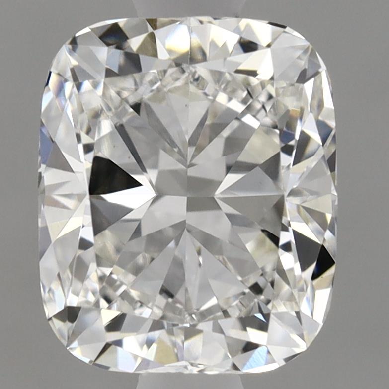 1.32 Carat Cushion Lab Diamond with  Cut Diamond in 14KT  view 1
