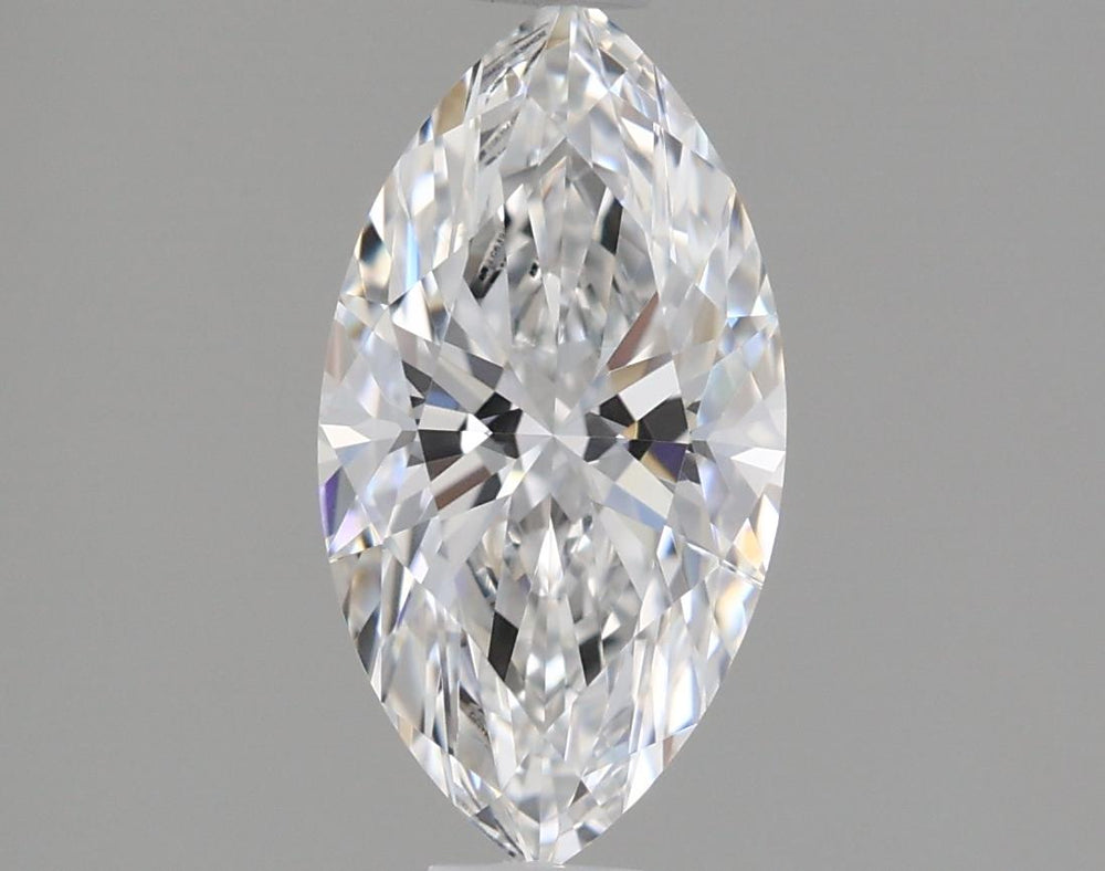 1.27 Carat Marquise Lab Diamond with  Cut Diamond in 14KT  view 1
