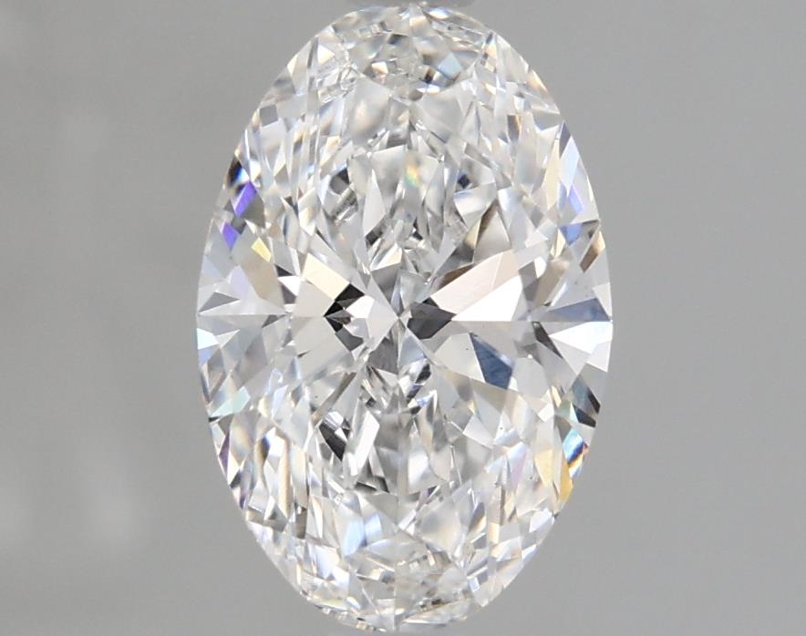 1.55 Carat Oval Lab Diamond with  Cut Diamond in 14KT  view 1
