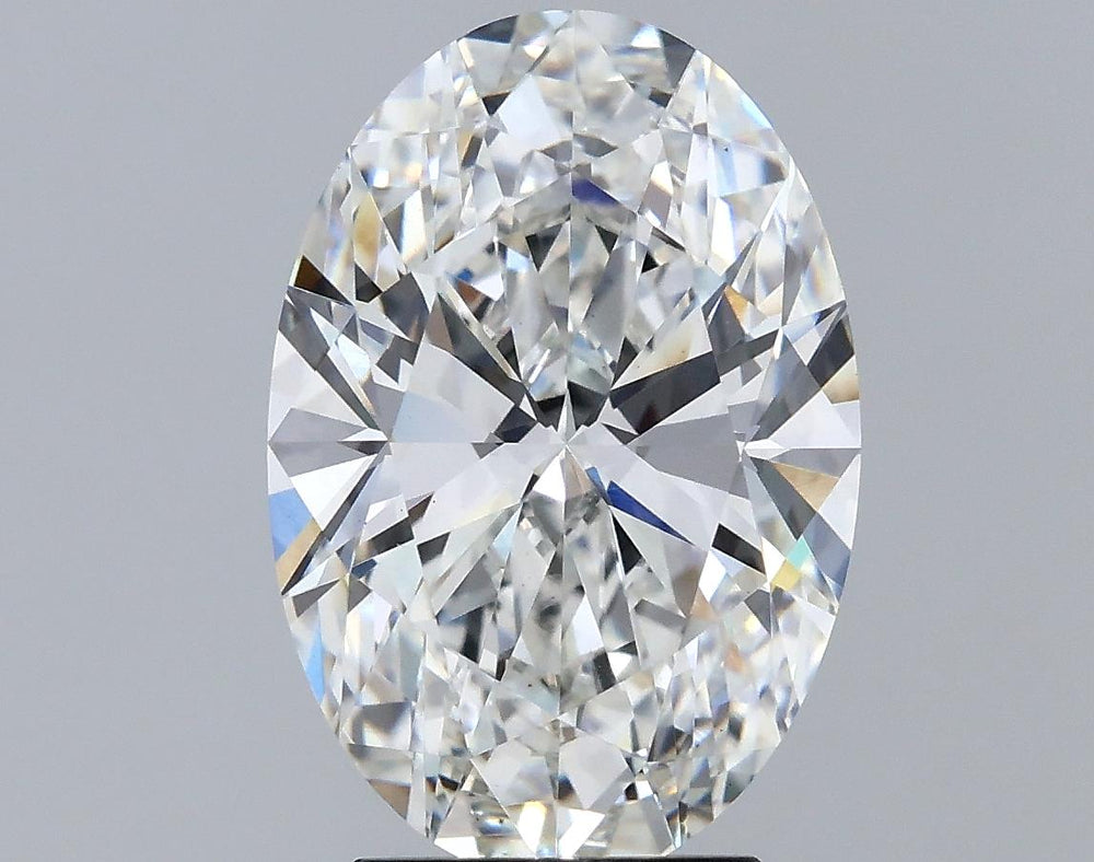 3.3 Carat Oval Lab Diamond with  Cut Diamond in 14KT  view 1
