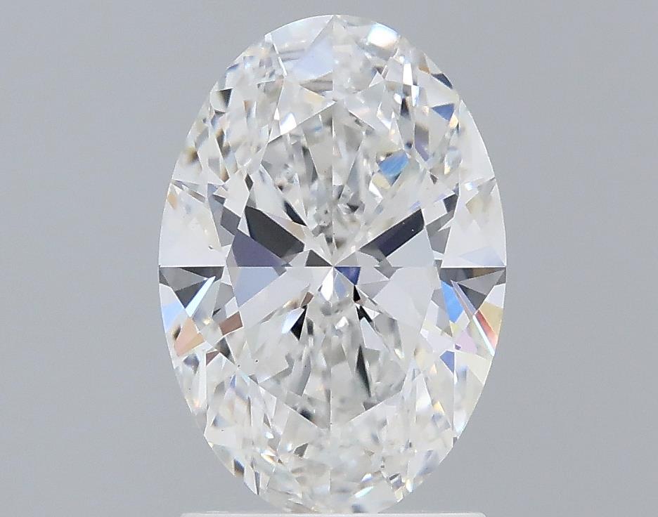 1.75 Carat Oval Lab Diamond with  Cut Diamond in 14KT  view 1
