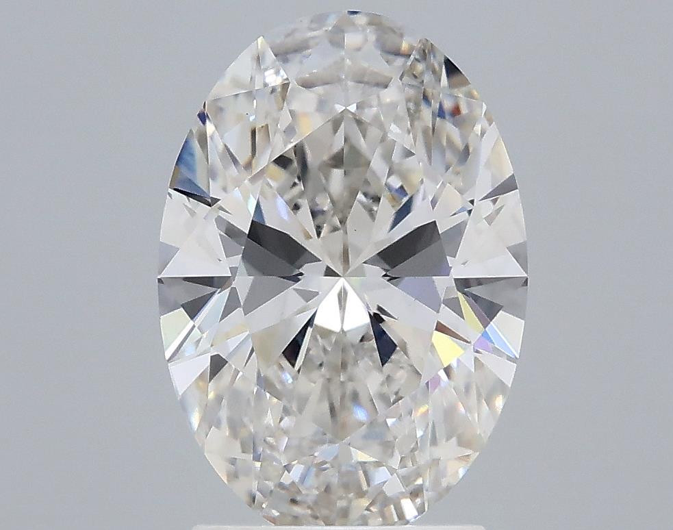 2.27 Carat Oval Lab Diamond with  Cut Diamond in 14KT  view 1
