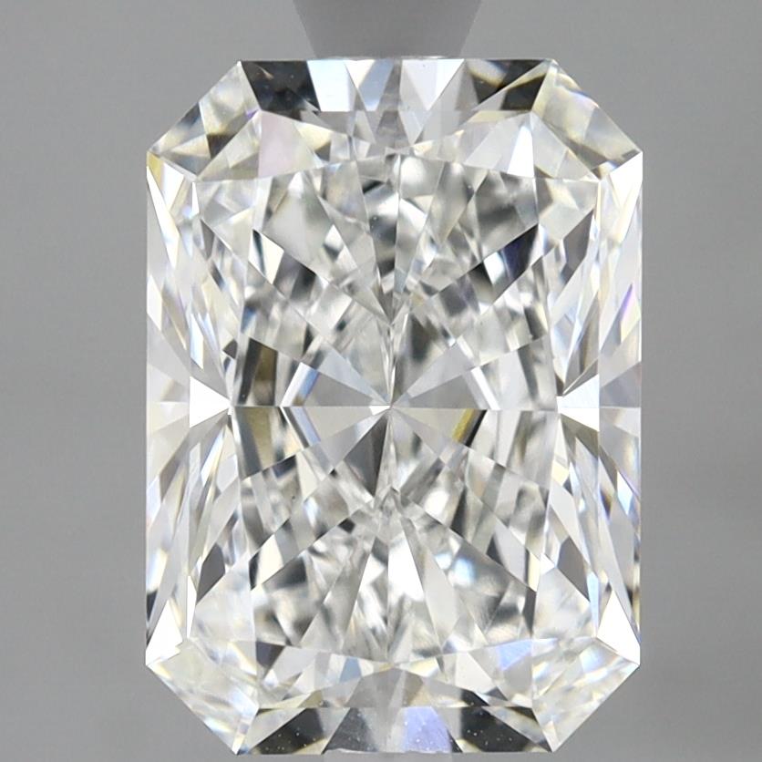 2.85 Carat Radiant Lab Diamond with  Cut Diamond in 14KT  view 1
