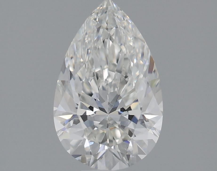 1.26 Carat Pear Lab Diamond with  Cut Diamond in 14KT  view 1
