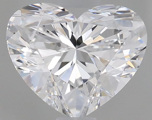 1.08 Carat Heart Lab Diamond with  Cut Diamond in 14KT  view 1
