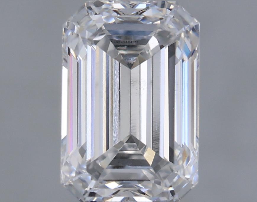 1.54 Carat Emerald Lab Diamond with  Cut Diamond in 14KT  view 1
