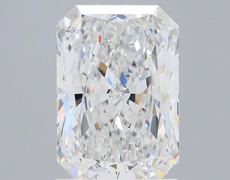 1.72 Carat Radiant Lab Diamond with  Cut Diamond in 14KT  view 1
