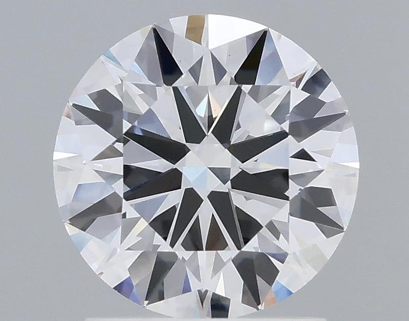 1.6 Carat Round Lab Diamond with  Cut Diamond in 14KT  view 1

