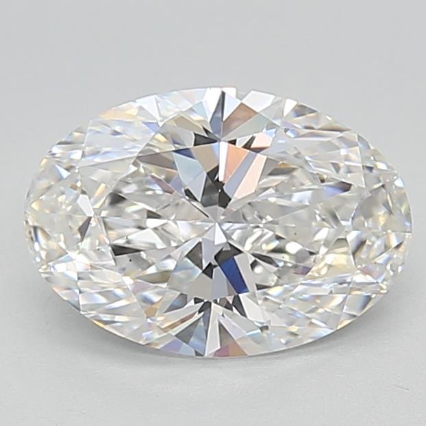 2.15 Carat Oval Lab Diamond with  Cut Diamond in 14KT  view 1
