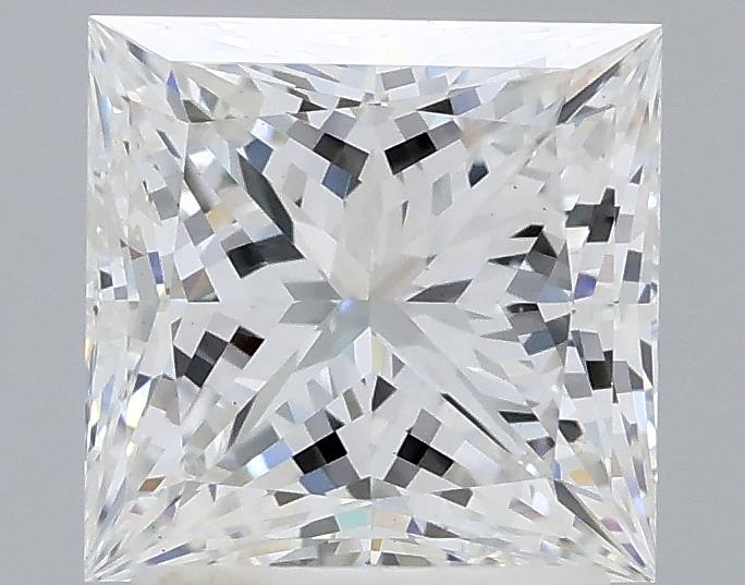 2.1 Carat Princess Lab Diamond with  Cut Diamond in 14KT  view 1
