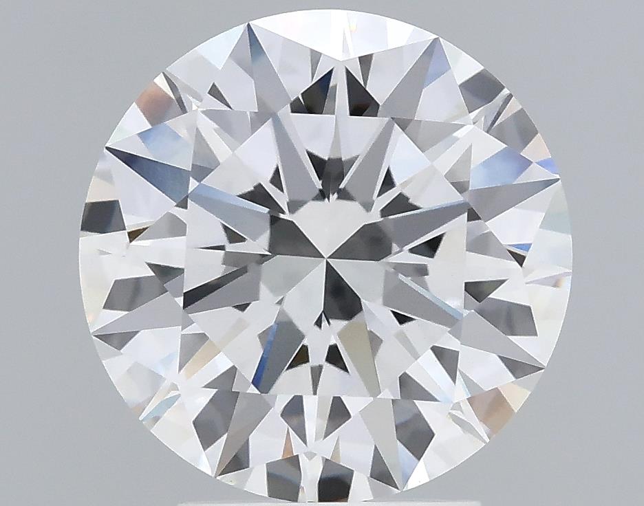 3.41 Carat Round Lab Diamond with  Cut Diamond in 14KT  view 1
