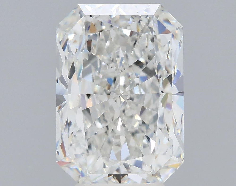 5.23 Carat Radiant Lab Diamond with  Cut Diamond in 14KT  view 1
