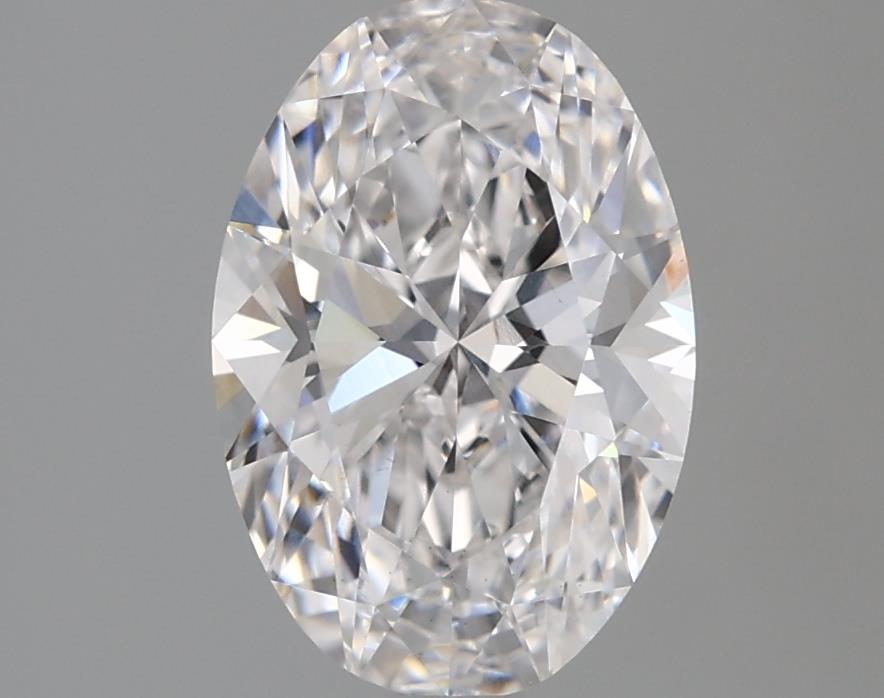 1.84 Carat Oval Lab Diamond with  Cut Diamond in 14KT  view 1
