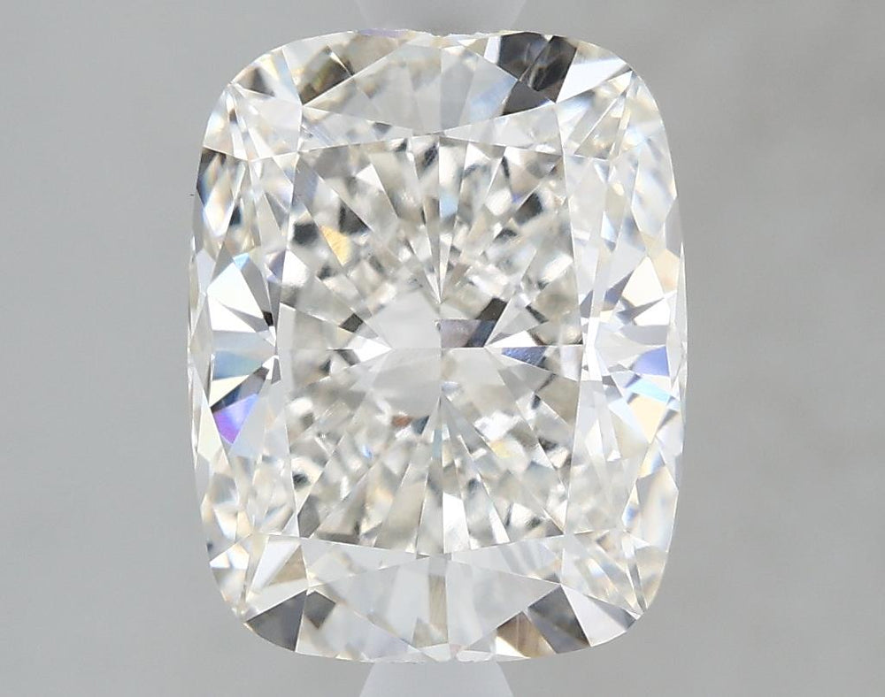 2.61 Carat Cushion Lab Diamond with  Cut Diamond in 14KT  view 1
