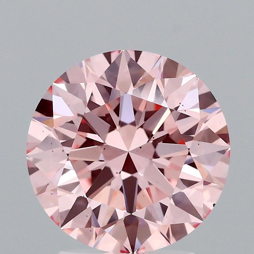2.67 Carat Round Lab Diamond with  Cut Diamond in 14KT  view 1
