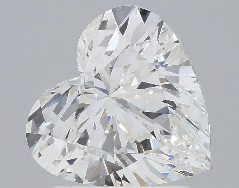 1.77 Carat Heart Lab Diamond with  Cut Diamond in 14KT  view 1
