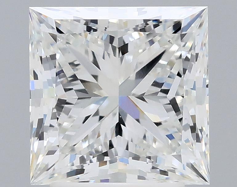 3.03 Carat Princess Lab Diamond with  Cut Diamond in 14KT  view 1
