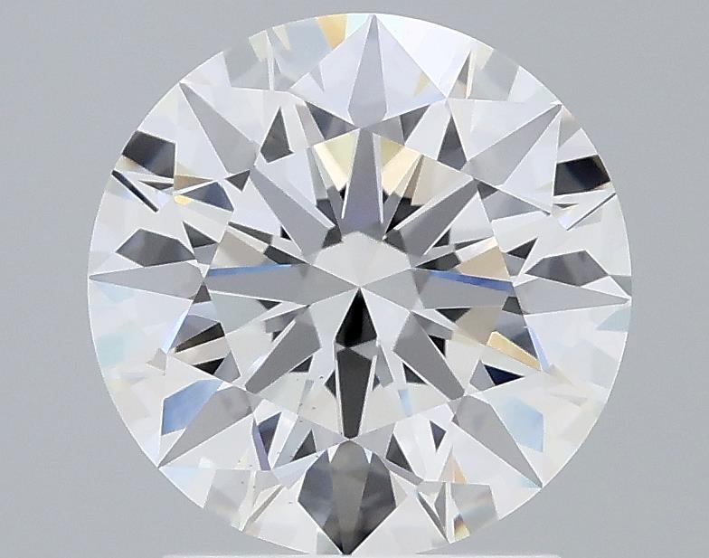 2.1 Carat Round Lab Diamond with  Cut Diamond in 14KT  view 1
