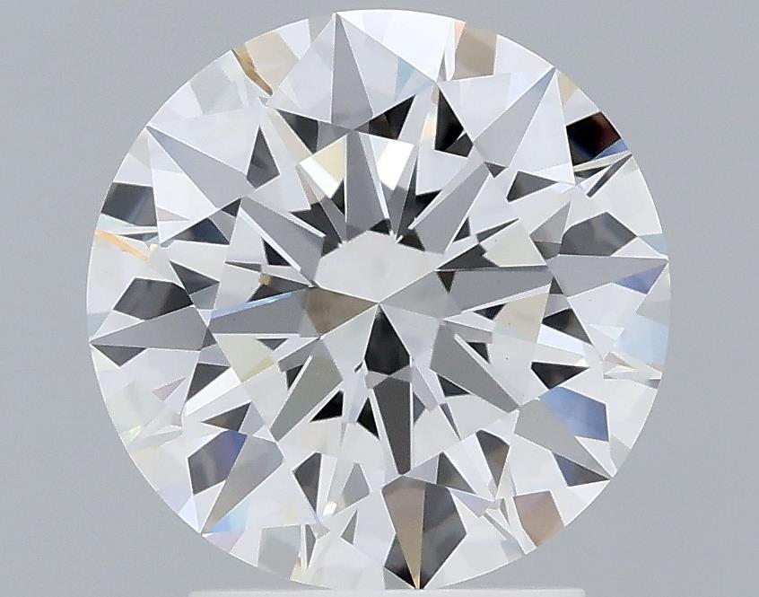 2.57 Carat Round Lab Diamond with  Cut Diamond in 14KT  view 1
