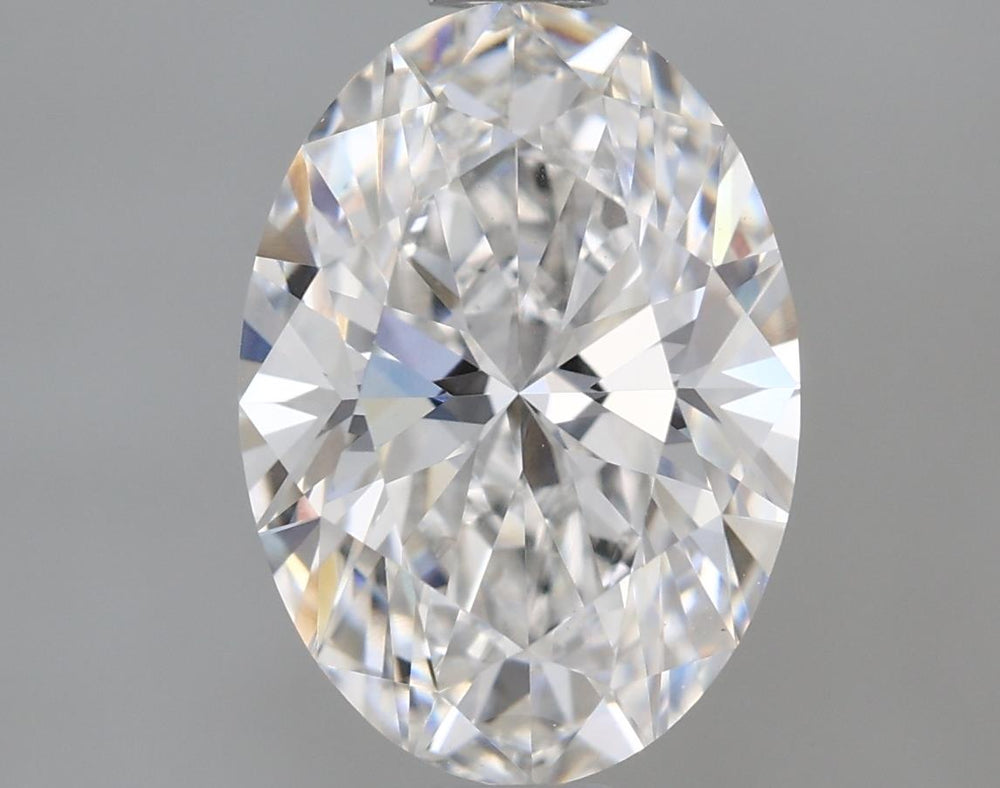 1.44 Carat Oval Lab Diamond with  Cut Diamond in 14KT  view 1
